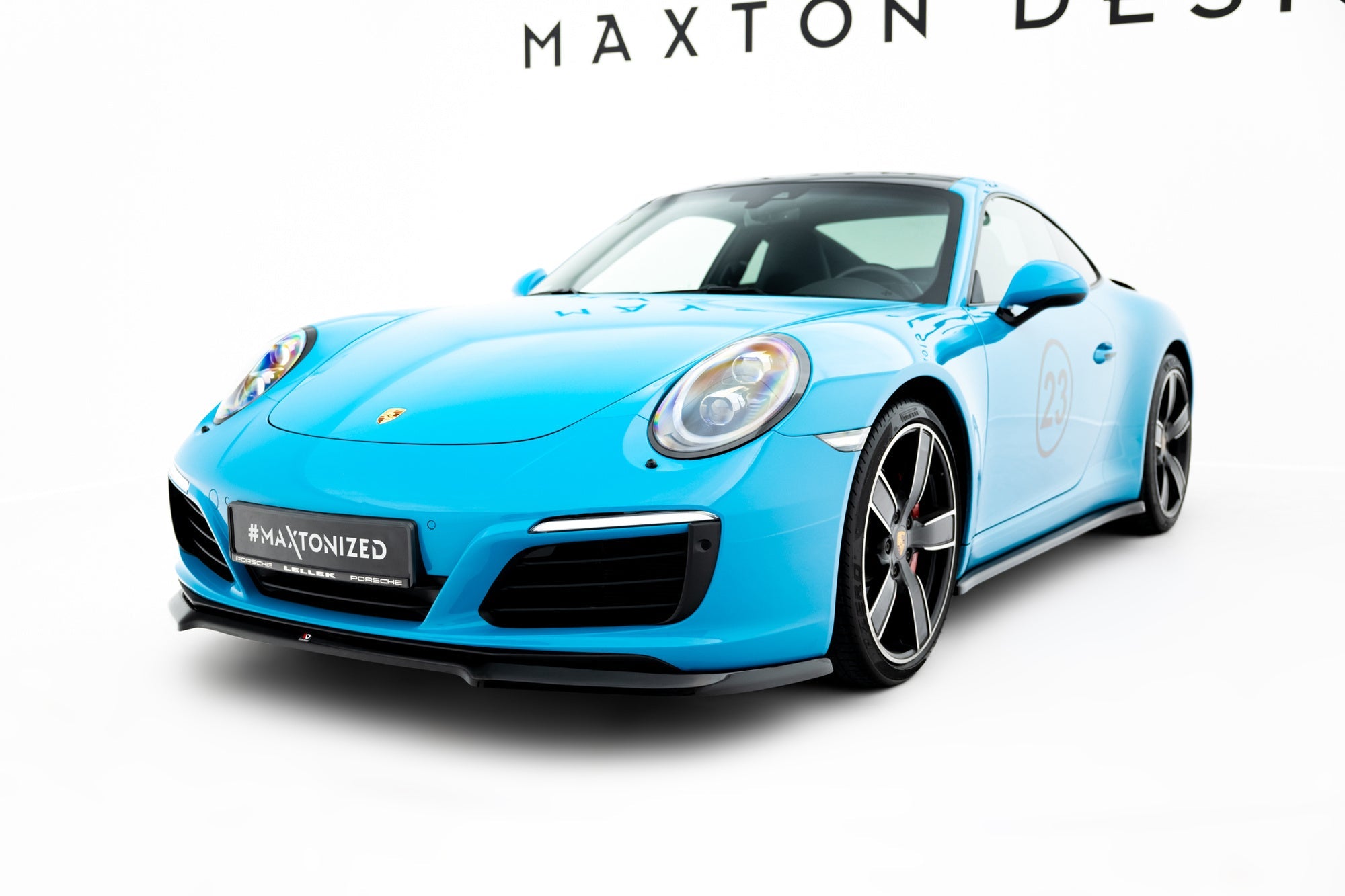 Prelungire splitter bara fata Porsche 911 Carrera 991 2011-2016 v1 - Maxton Design