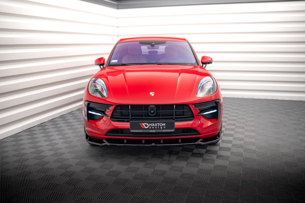 Prelungire splitter bara fata Porsche Macan Mk1 Facelift 2018-2021 v1 - Maxton Design