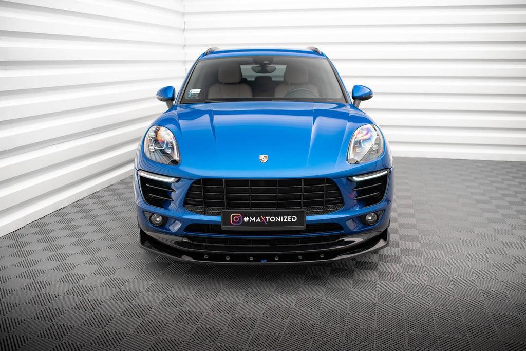 Prelungire splitter bara fata Porsche Macan Mk1 2014-2018 v3 - Maxton Design