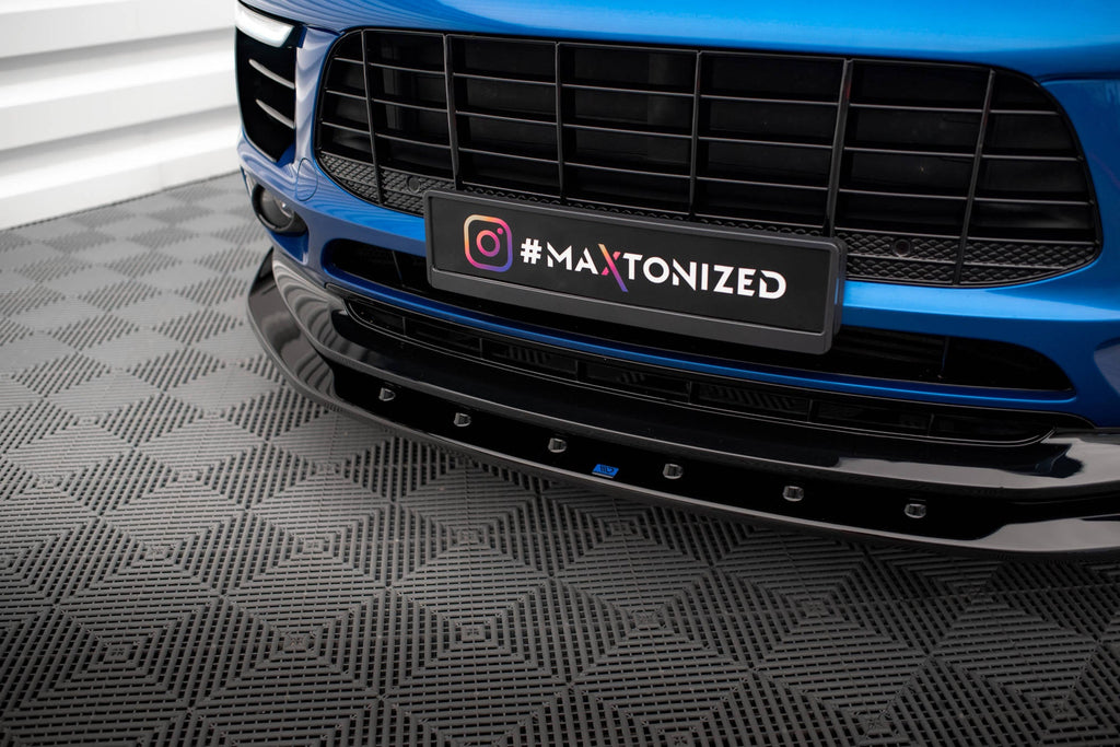 Prelungire splitter bara fata Porsche Macan Mk1 2014-2018 v3 - Maxton Design