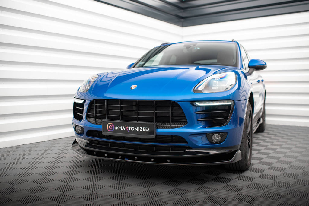Prelungire splitter bara fata Porsche Macan Mk1 2014-2018 v3 - Maxton Design