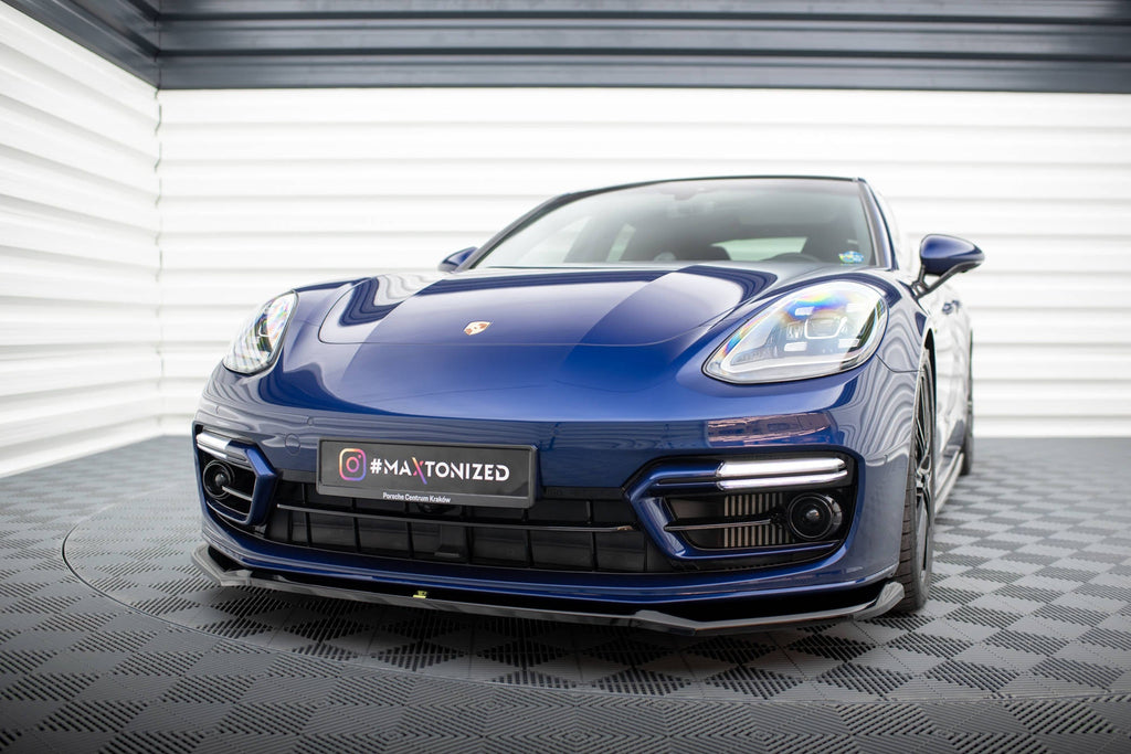 Prelungire splitter bara fata Porsche Panamera E-Hybrid 971 Facelift 2020- v4 - Maxton Design