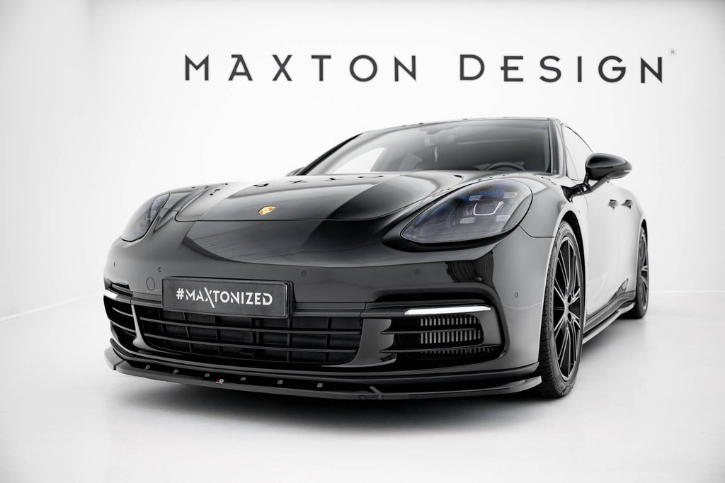 Prelungire splitter bara fata Porsche Panamera E-Hybrid 971 2016-2020 v6 - Maxton Design