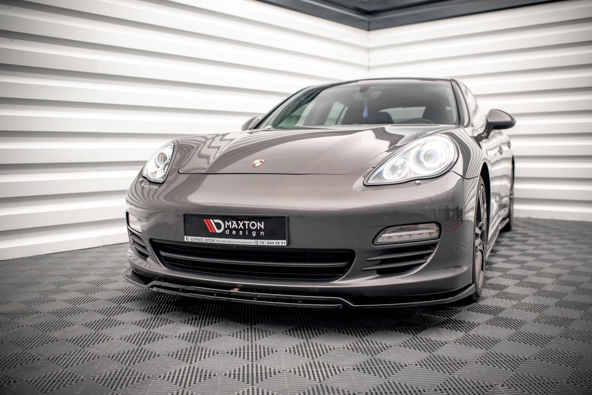 Prelungire splitter bara fata Porsche Panamera / Panamera Diesel 970 2009-2013 v3 - Maxton Design
