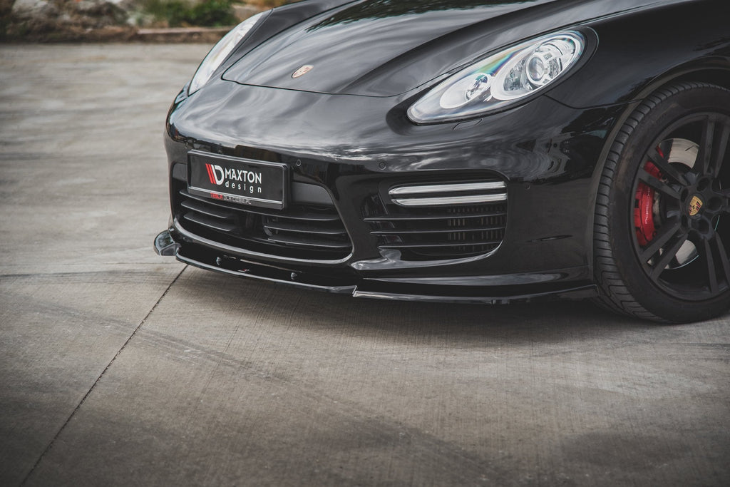 Prelungire splitter bara fata Porsche Panamera Turbo 970 Facelift 2013-2016 v1 - Maxton Design