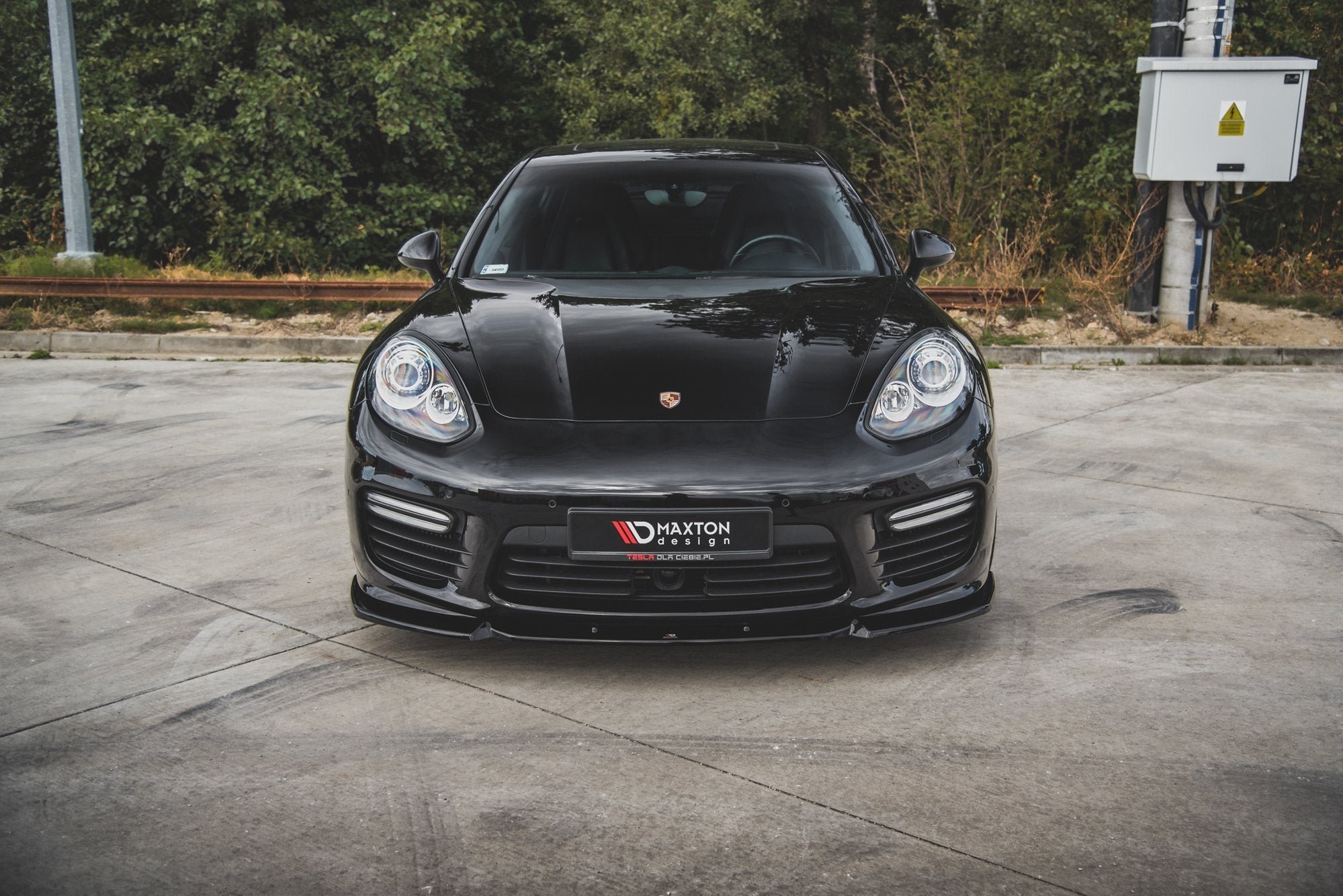 Prelungire splitter bara fata Porsche Panamera Turbo 970 Facelift 2013-2016 v1 - Maxton Design