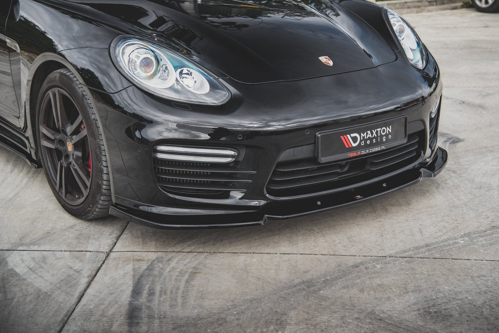 Prelungire splitter bara fata Porsche Panamera Turbo 970 Facelift 2013-2016 v1 - Maxton Design