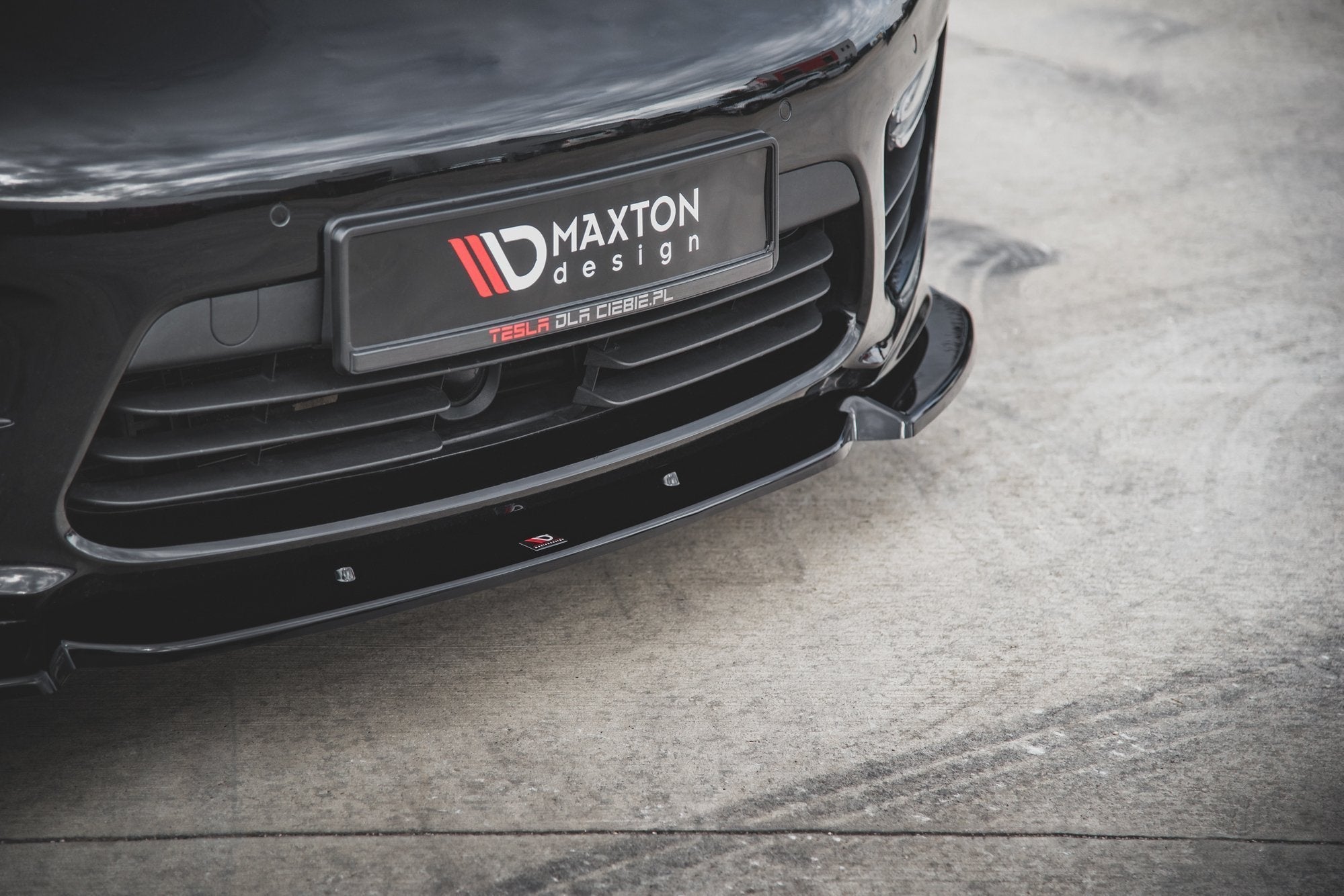 Prelungire splitter bara fata Porsche Panamera Turbo 970 Facelift 2013-2016 v1 - Maxton Design
