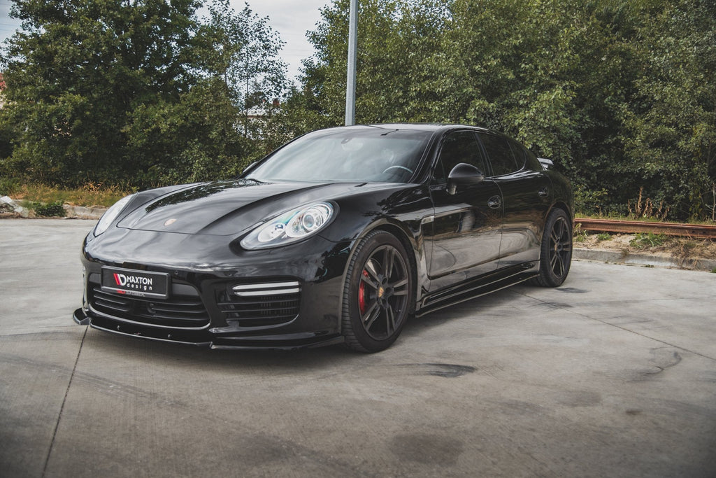 Prelungire splitter bara fata Porsche Panamera Turbo 970 Facelift 2013-2016 v1 - Maxton Design