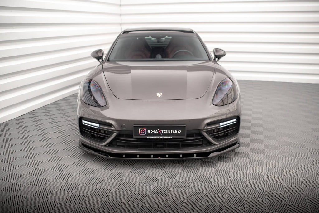 Prelungire splitter bara fata Porsche Panamera E-Hybrid 971 2016-2020 v2 - Maxton Design