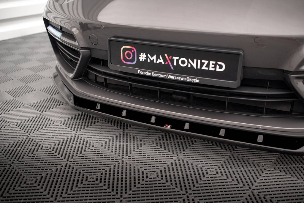Prelungire splitter bara fata Porsche Panamera E-Hybrid 971 2016-2020 v2 - Maxton Design