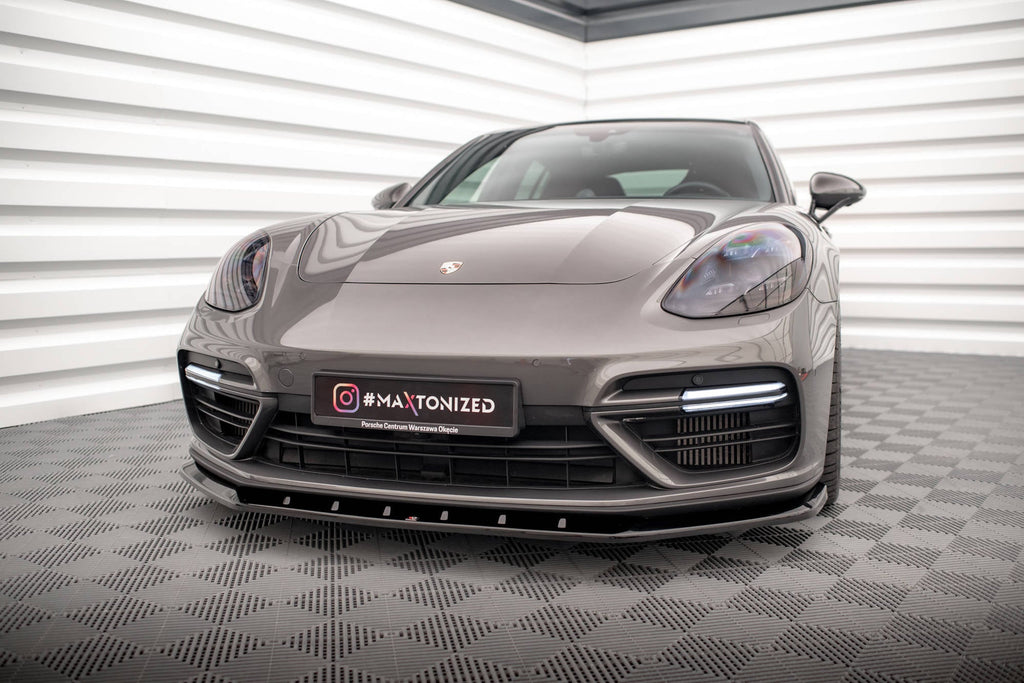 Prelungire splitter bara fata Porsche Panamera E-Hybrid 971 2016-2020 v2 - Maxton Design