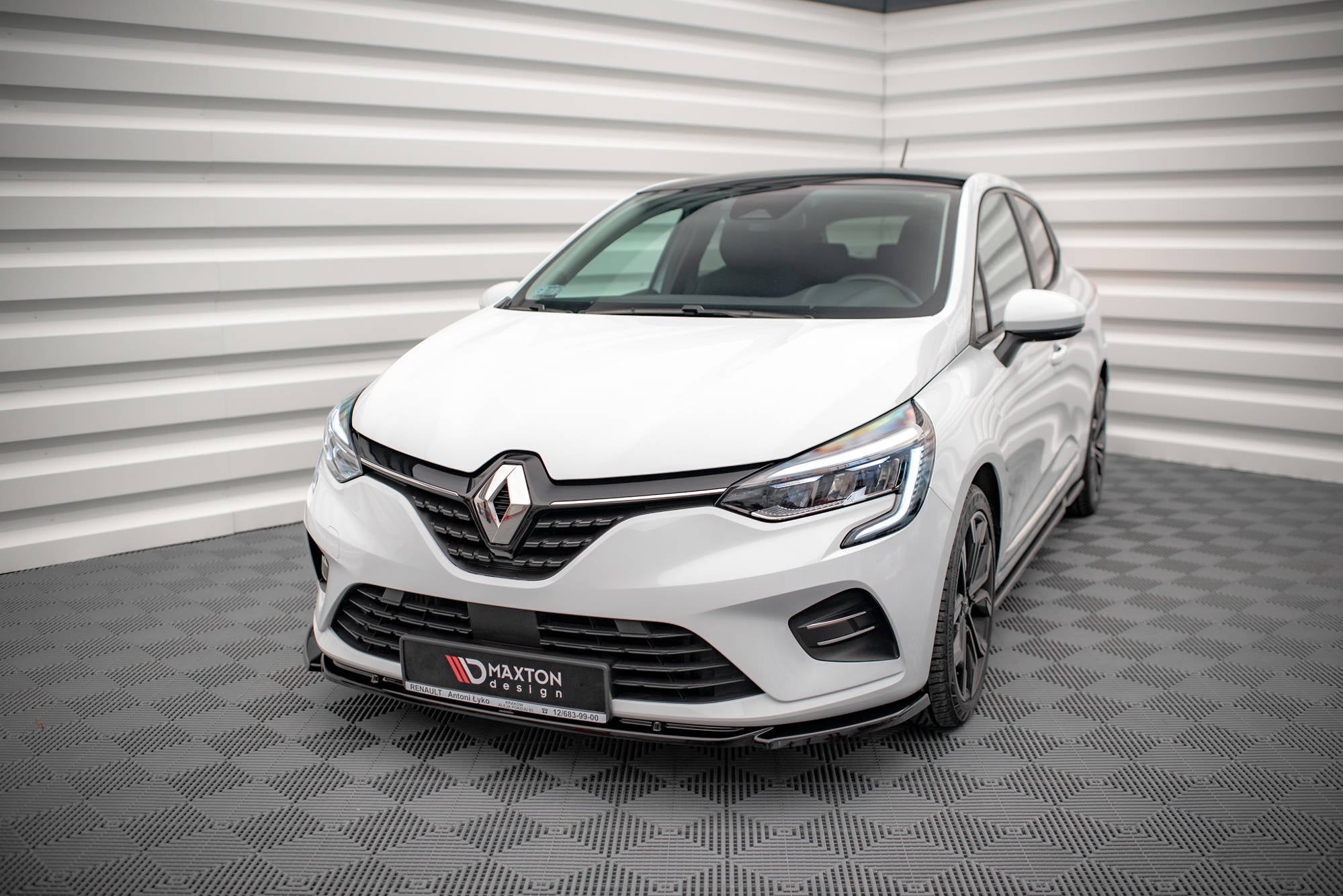 Prelungire splitter bara fata Renault Clio Mk5 2019- v1 - Maxton Design