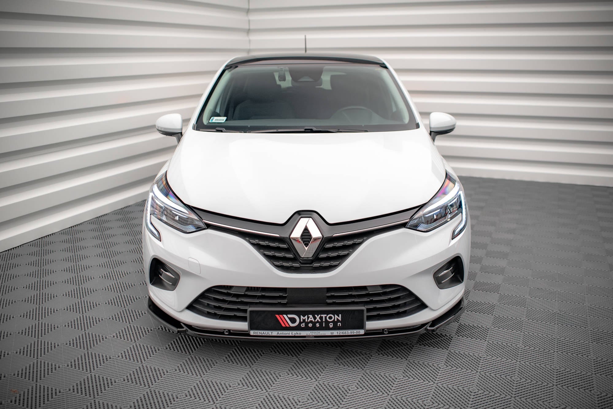 Prelungire splitter bara fata Renault Clio Mk5 2019- v1 - Maxton Design