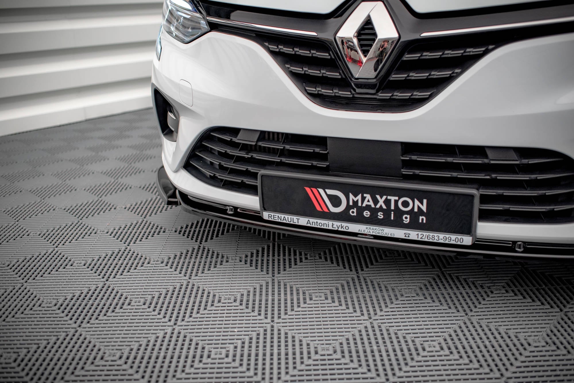 Prelungire splitter bara fata Renault Clio Mk5 2019- v1 - Maxton Design