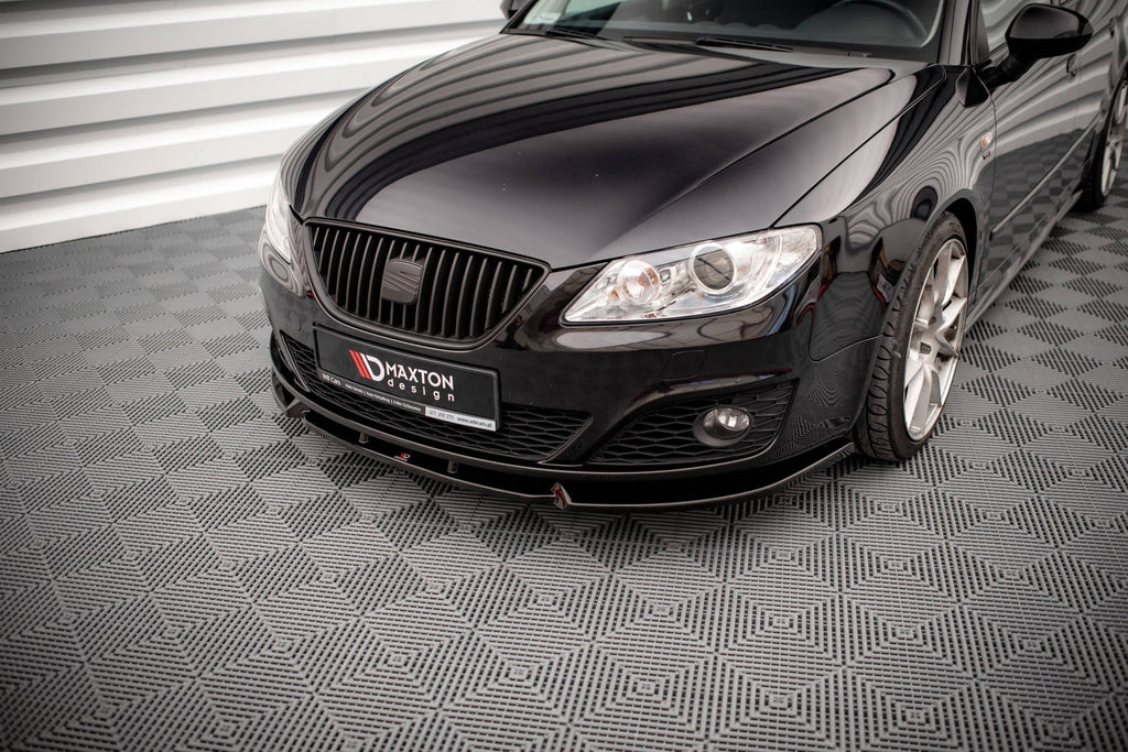 Prelungire splitter bara fata Seat Exeo 2008-2013 v1 - Maxton Design
