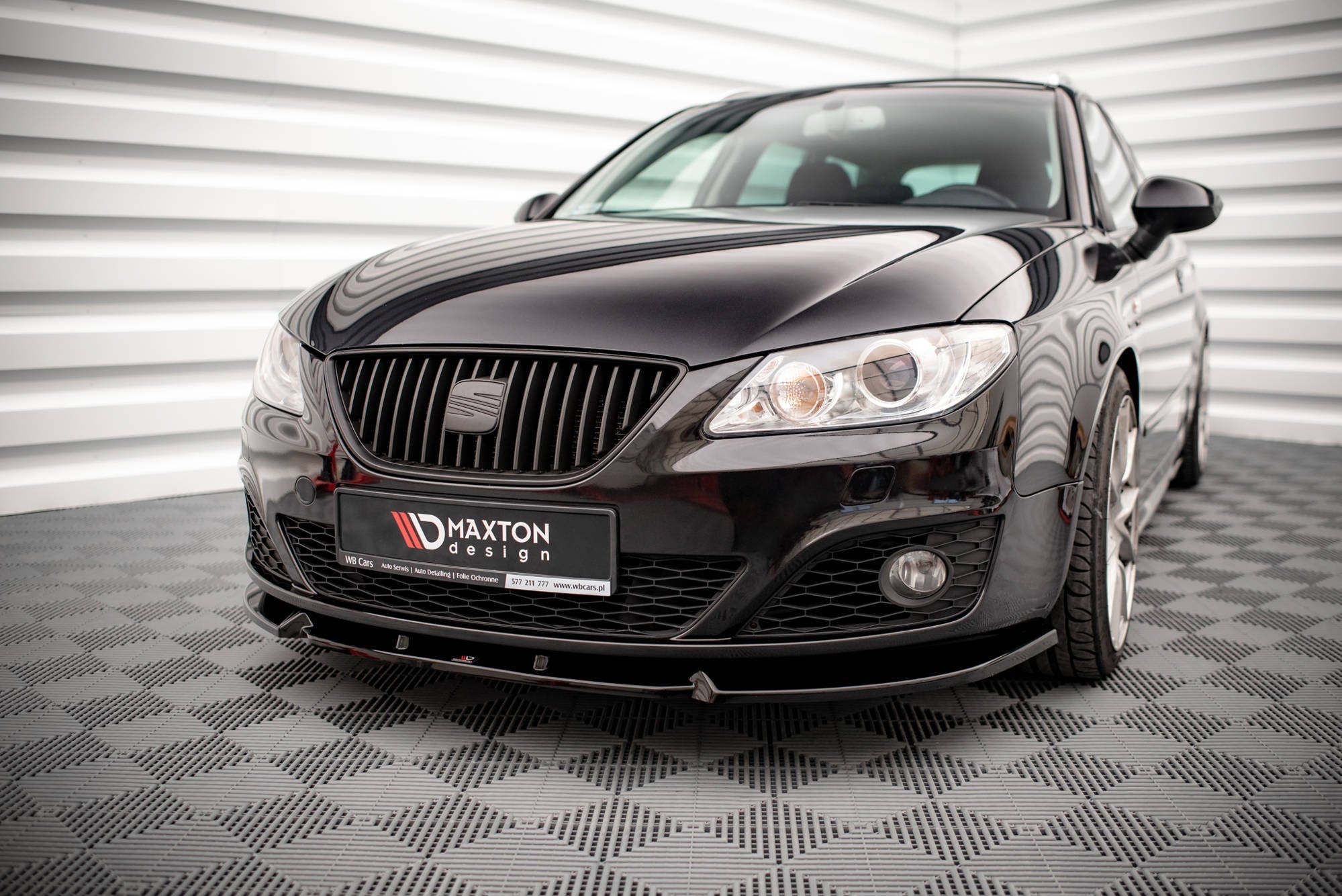 Prelungire splitter bara fata Seat Exeo 2008-2013 v1 - Maxton Design