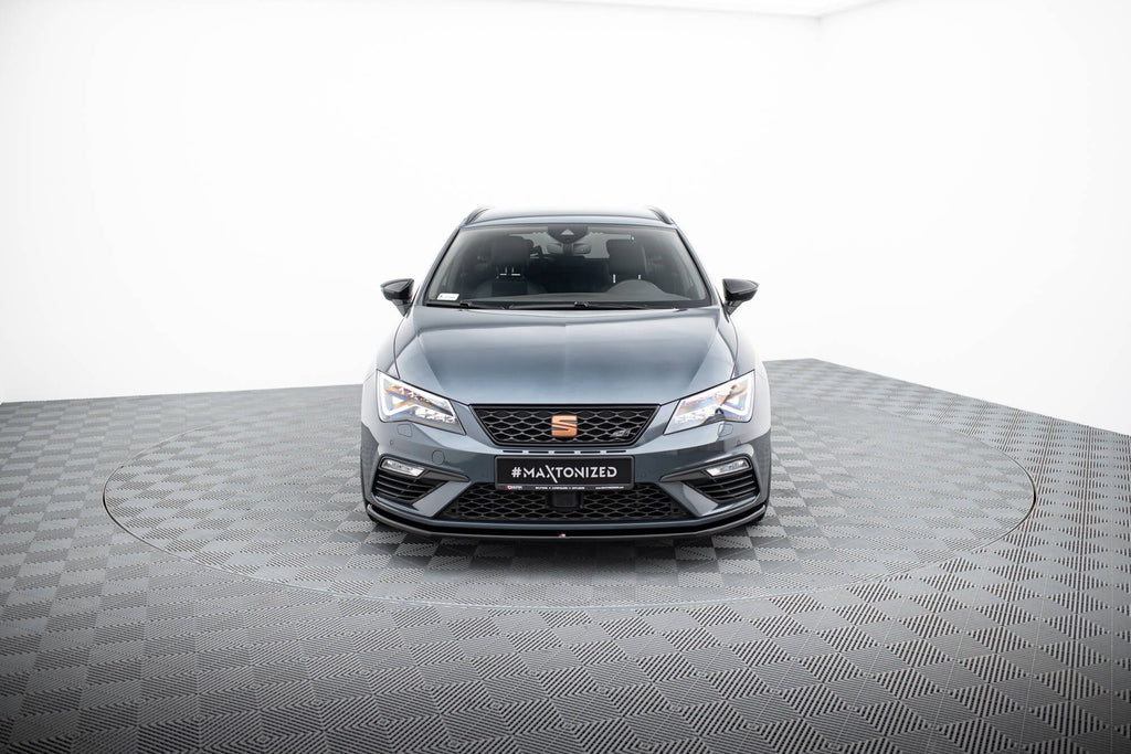 Prelungire splitter bara fata Seat Leon 5F Mk3 Cupra FR Facelift 2017-2020 v3 - Maxton Design