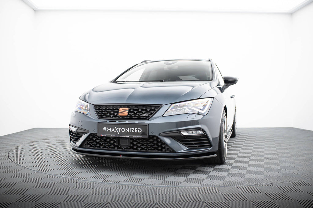 Prelungire splitter bara fata Seat Leon 5F Mk3 Cupra FR Facelift 2017-2020 v3 - Maxton Design