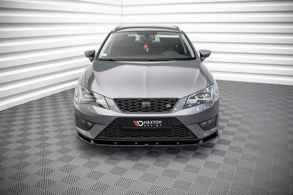 Prelungire splitter bara fata Seat Leon FR Cupra Mk3 2012-2016 v12 - Maxton Design