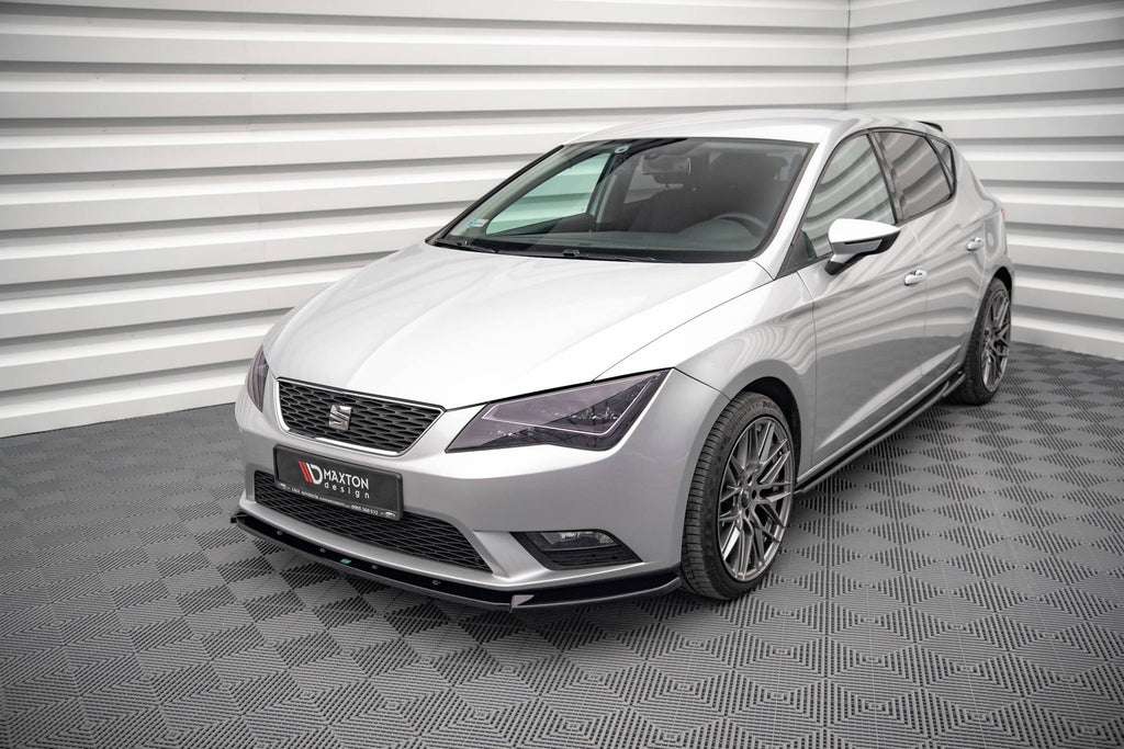 Prelungire splitter bara fata Seat Leon Mk3 2012-2016 v10 - Maxton Design