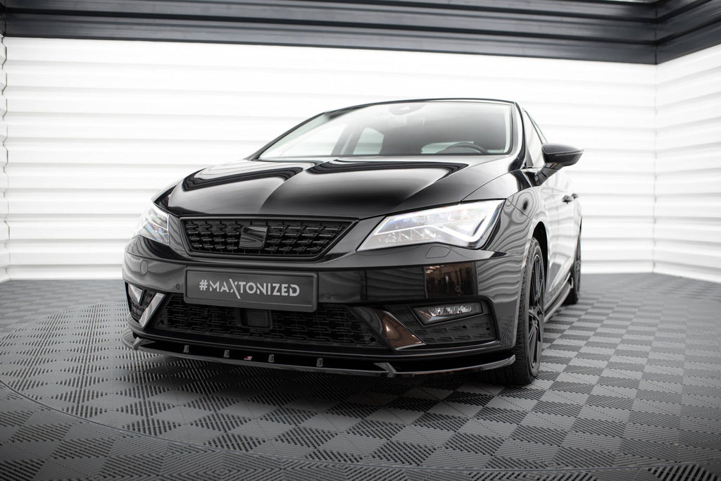 Prelungire splitter bara fata Seat Leon Mk3 Facelift 2016-2020 v14 - Maxton Design