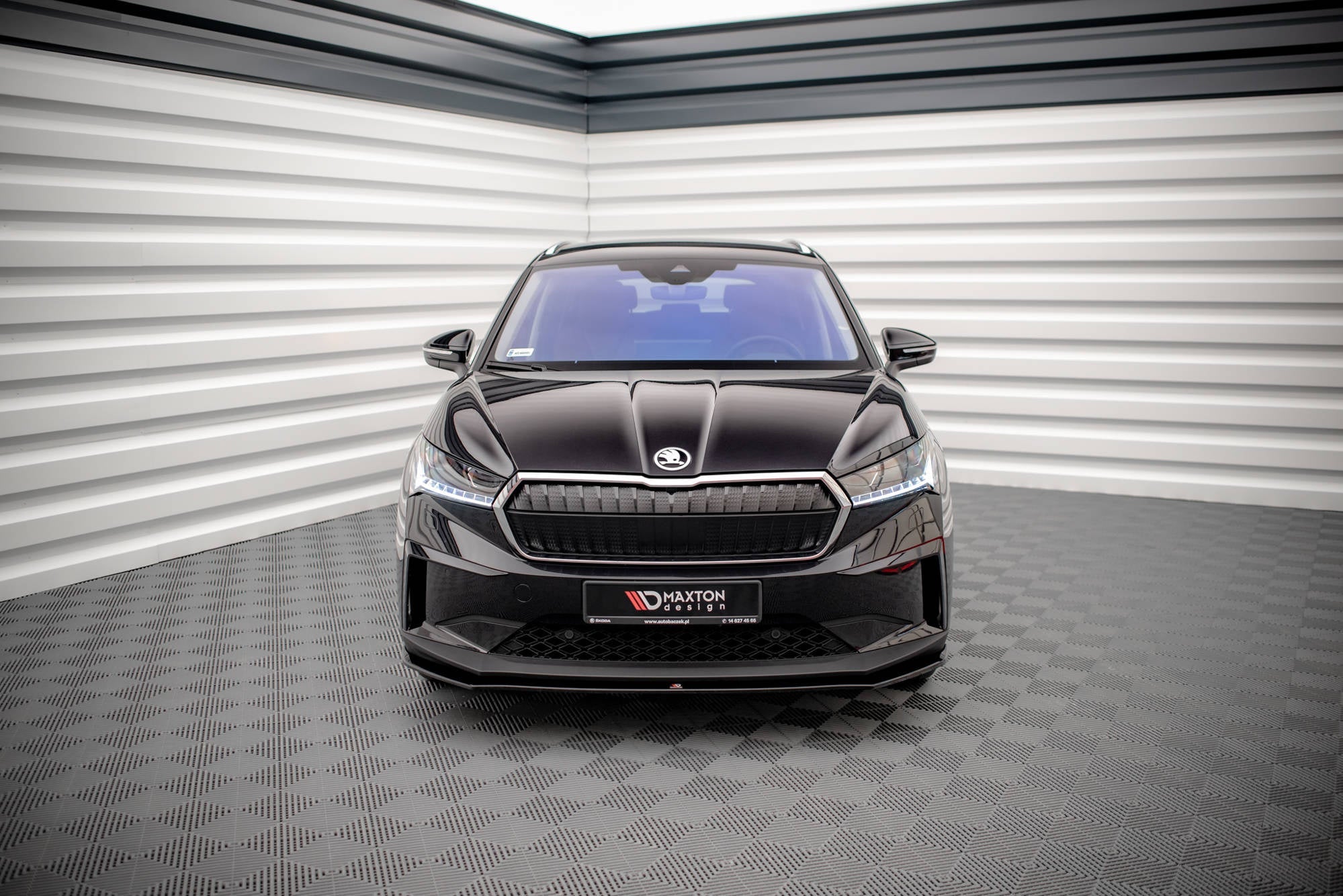 Prelungire splitter bara fata Skoda Enyaq iV 2020- v1 - Maxton Design