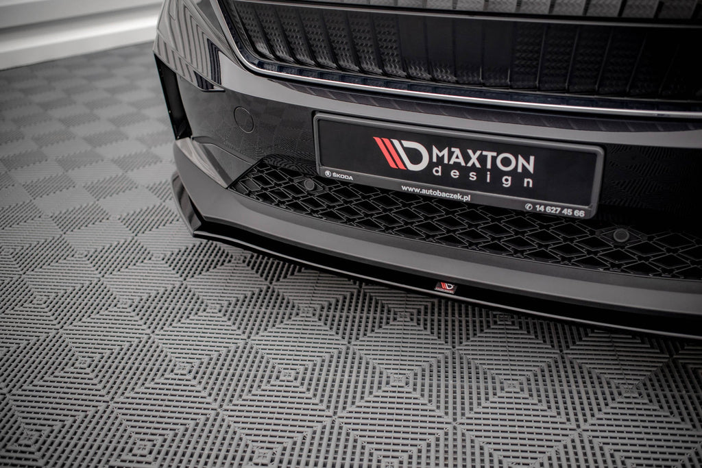 Prelungire splitter bara fata Skoda Enyaq iV 2020- v1 - Maxton Design