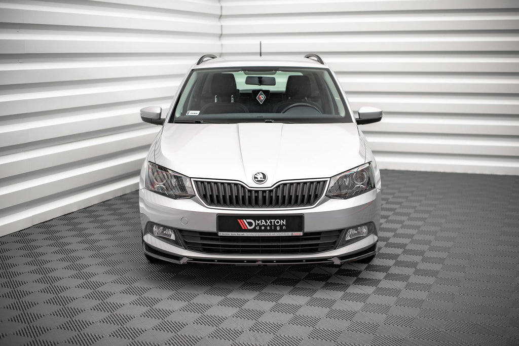 Prelungire splitter bara fata Skoda Fabia Mk3 2014-2019 v6 - Maxton Design