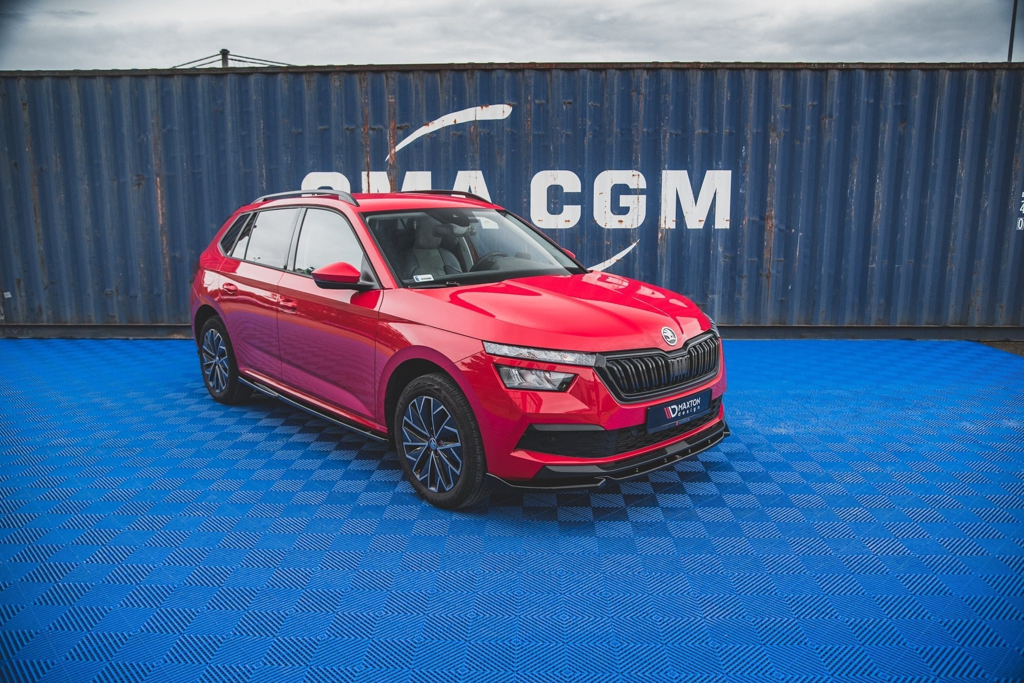 Prelungire splitter bara fata Skoda Kamiq 2019- v1 - Maxton Design