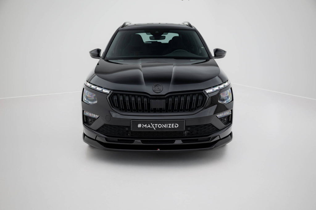Prelungire splitter bara fata Skoda Kamiq Monte Carlo Mk1 Facelift 2023- v3 - Maxton Design