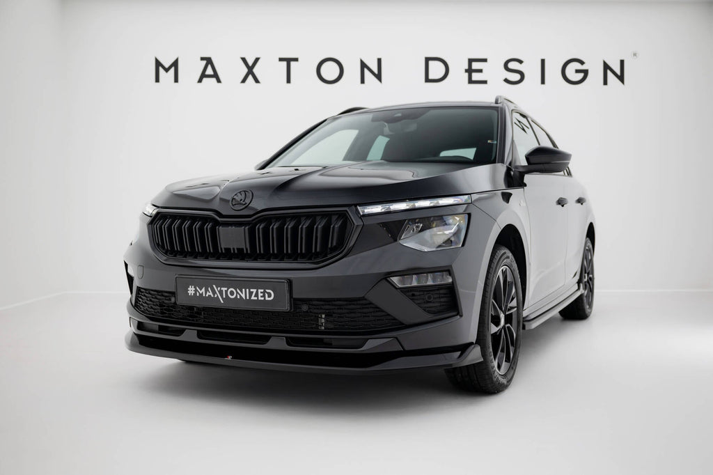 Prelungire splitter bara fata Skoda Kamiq Monte Carlo Mk1 Facelift 2023- v3 - Maxton Design