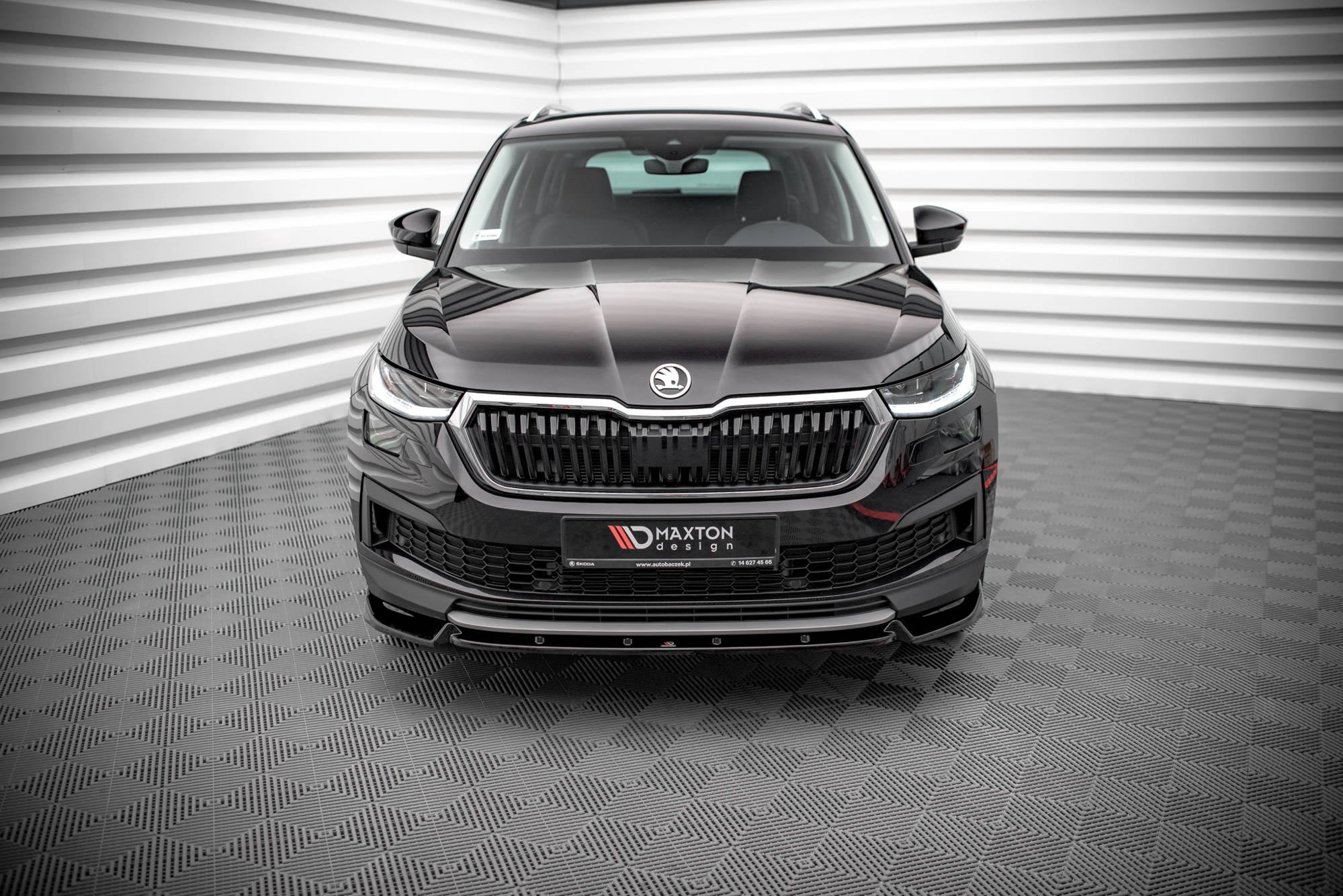 Prelungire splitter bara fata Skoda Kodiaq Mk1 Facelift 2019- v2 - Maxton Design