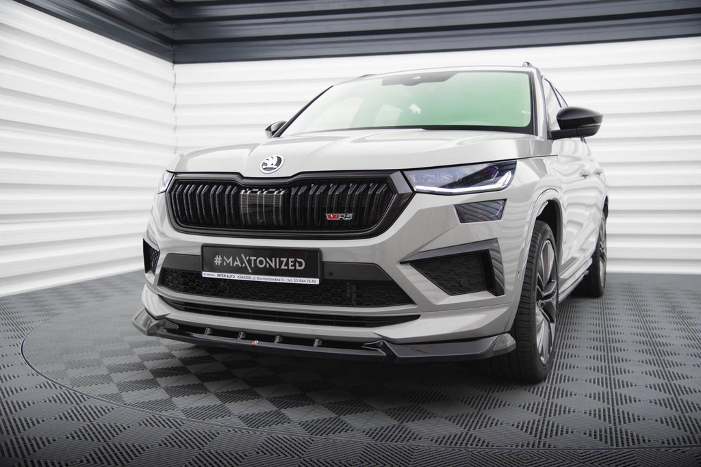 Prelungire splitter bara fata Skoda Kodiaq RS Mk1 Facelift 2021-2023 v5 - Maxton Design