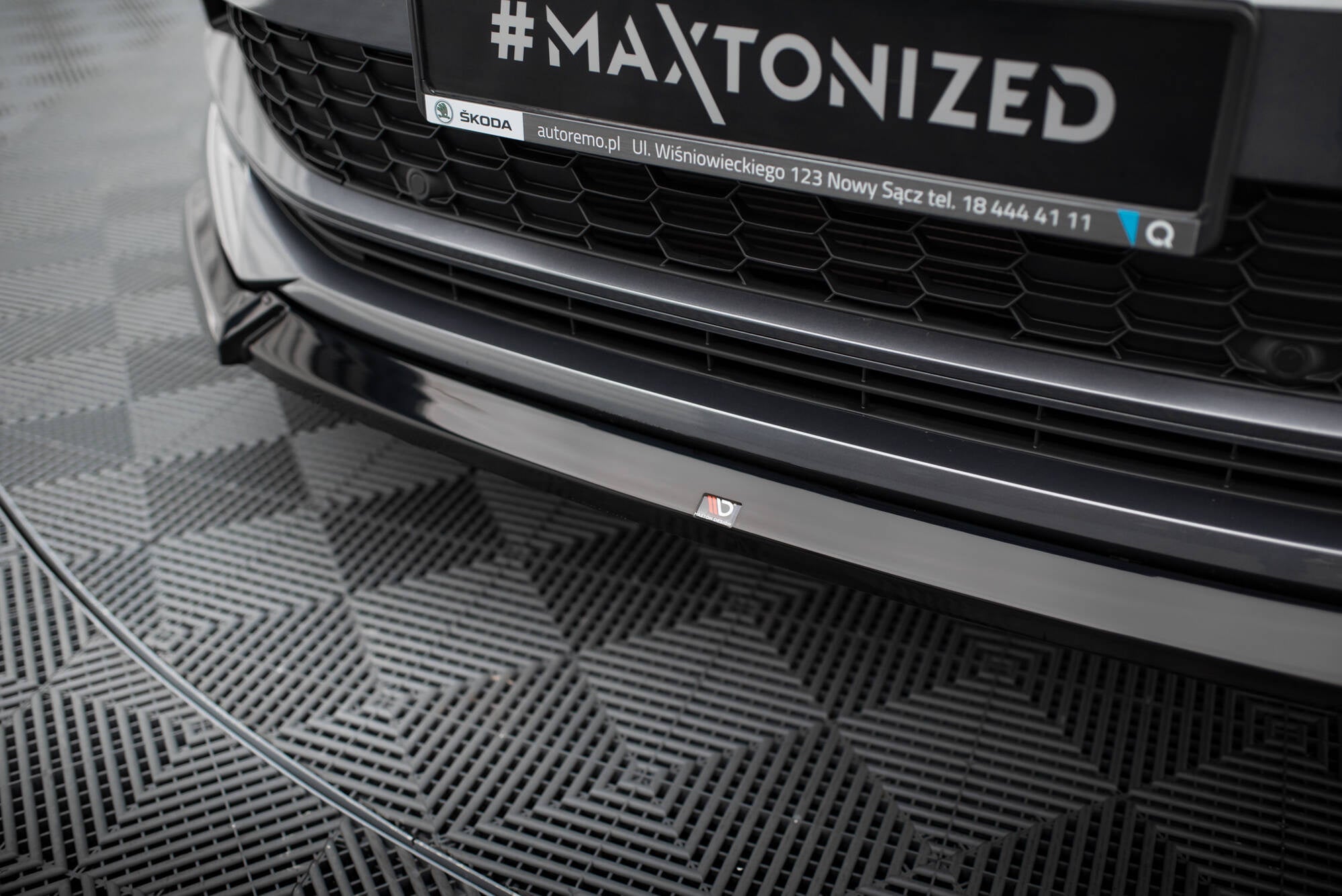 Prelungire splitter bara fata Skoda Kodiaq Sportline Mk1 Facelift 2021-2023 v7 - Maxton Design