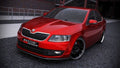 Prelungire splitter bara fata Skoda Octavia Mk3 2013-v3 - Maxton Design