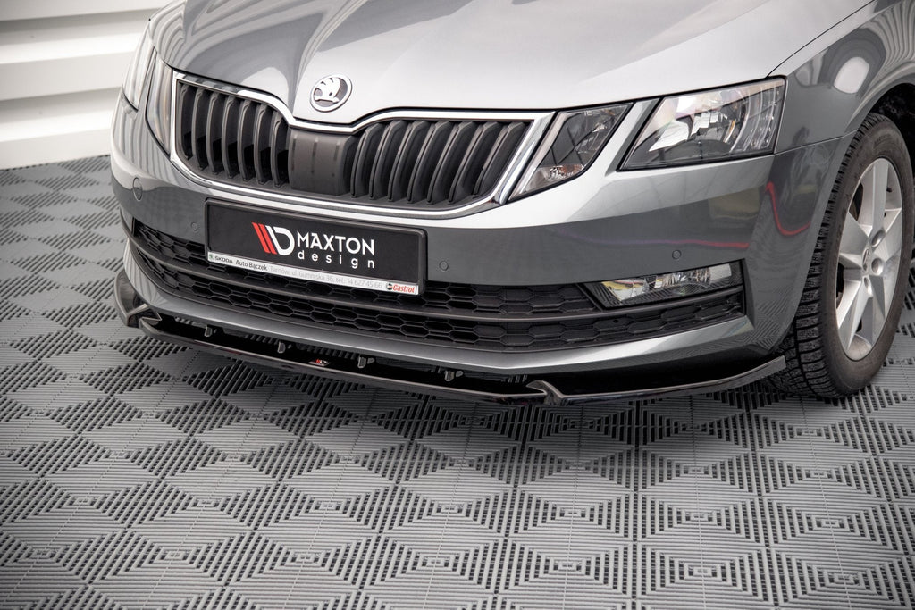 Prelungire splitter bara fata Skoda Octavia Mk3 Facelift 2016-2020 v18 - Maxton Design
