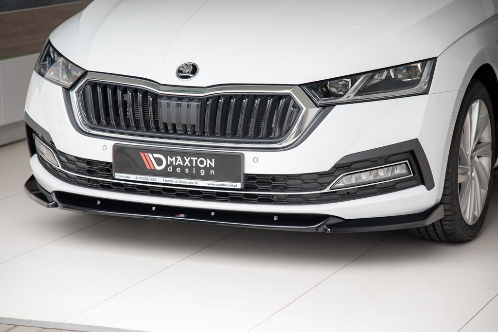 Prelungire splitter bara fata Skoda Octavia Mk4 2019- v1 - Maxton Design