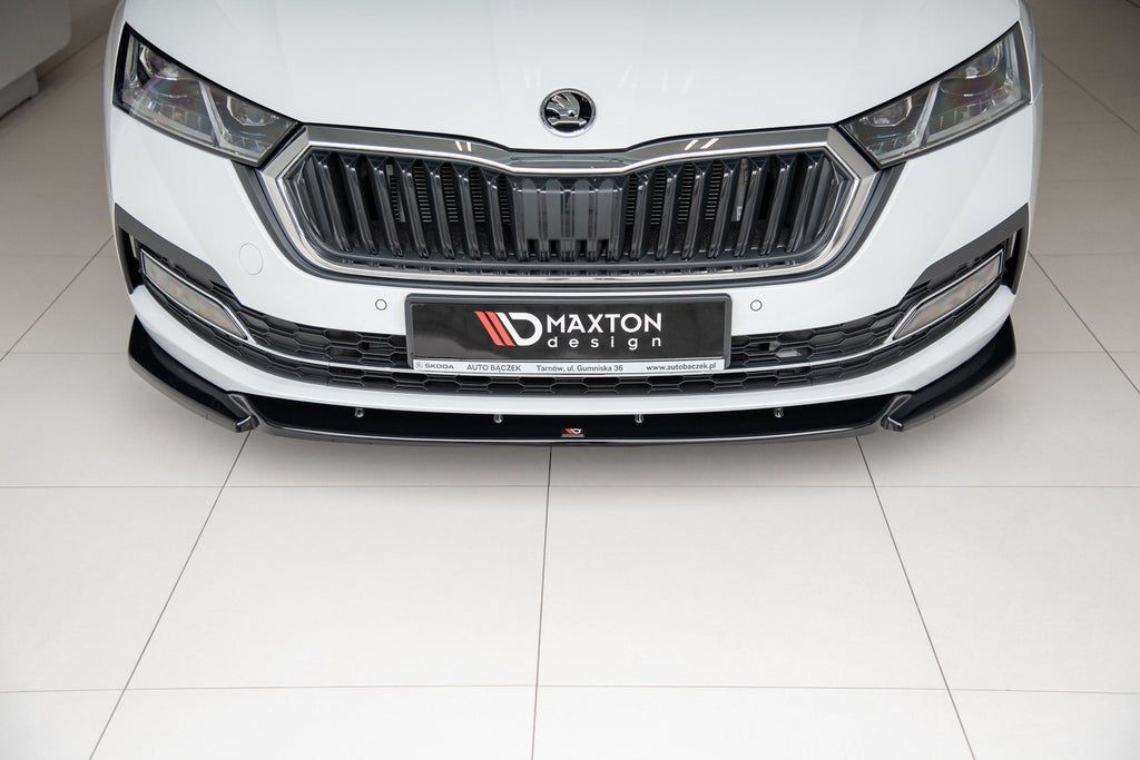 Prelungire splitter bara fata Skoda Octavia Mk4 2019- v1 - Maxton Design