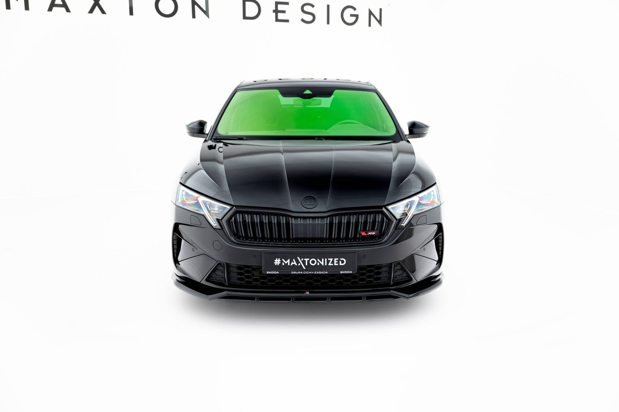 Prelungire splitter bara fata Skoda Octavia RS Liftback Combi Mk4 Facelift 2024- v18 - Maxton Design