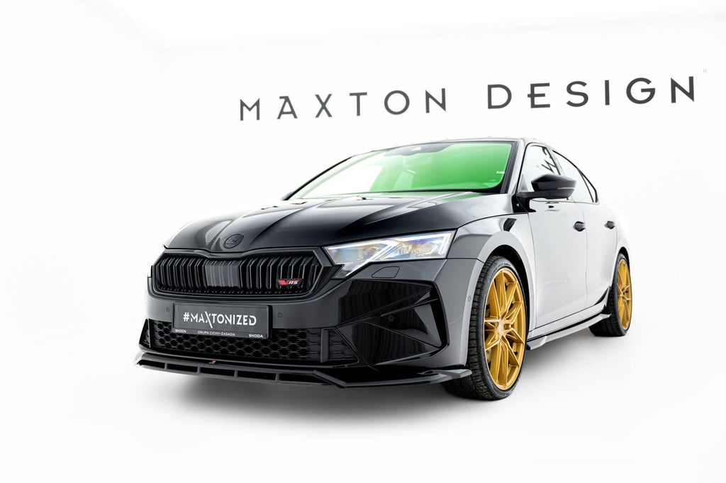 Prelungire splitter bara fata Skoda Octavia RS Liftback Combi Mk4 Facelift 2024- v18 - Maxton Design