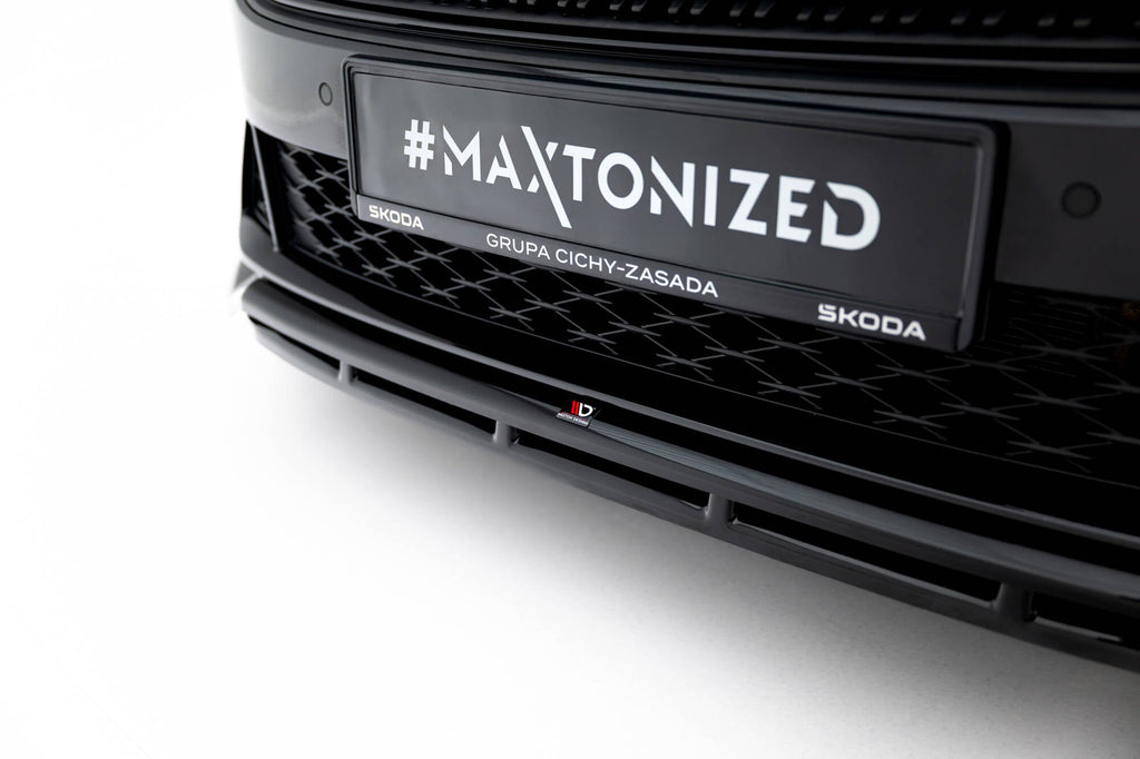 Prelungire splitter bara fata Skoda Octavia RS Liftback Combi Mk4 Facelift 2024- v18 - Maxton Design
