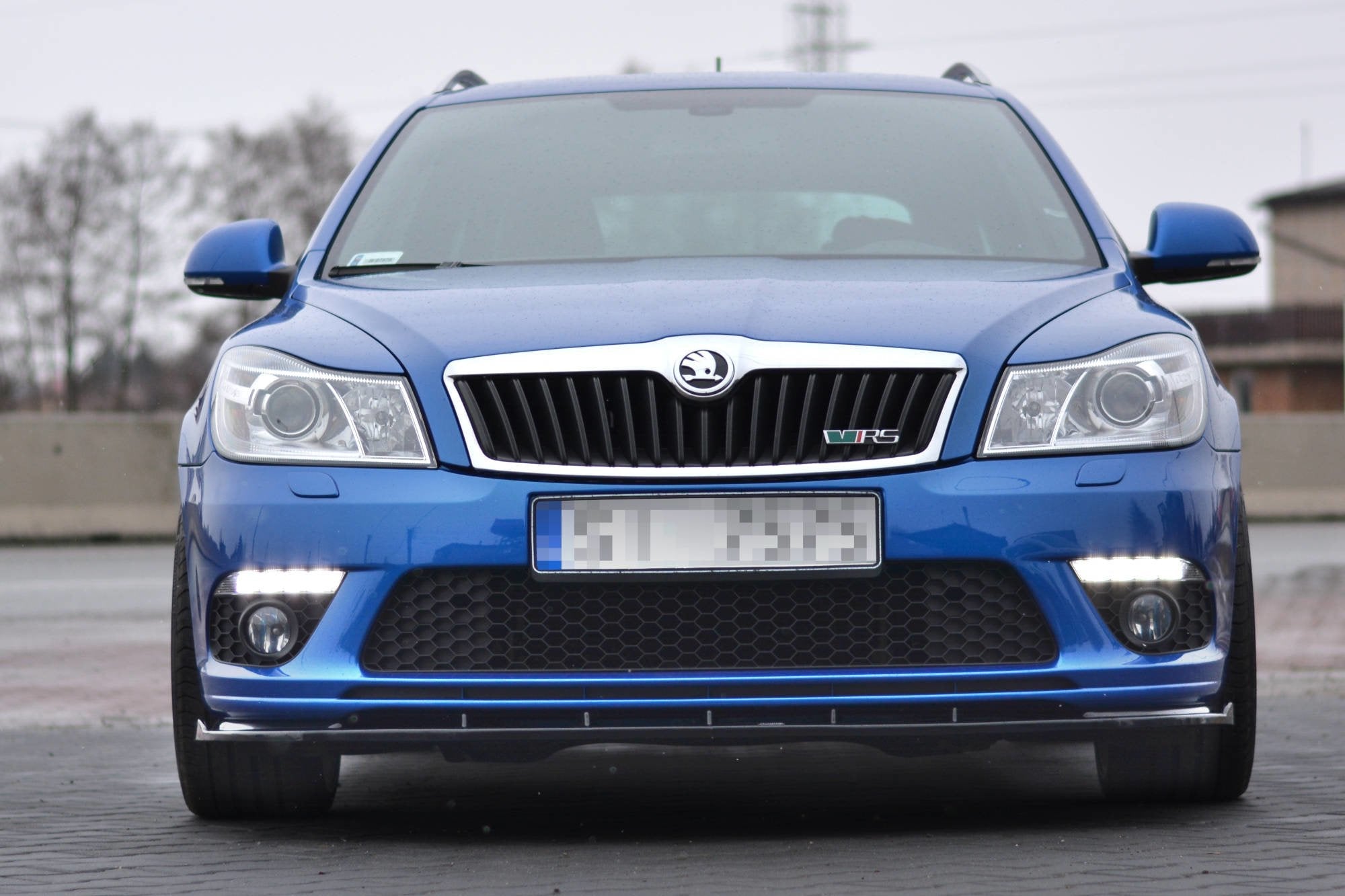 Prelungire splitter bara fata Skoda Octavia Mk2 RS Facelift 2008-2013 v6 - Maxton Design