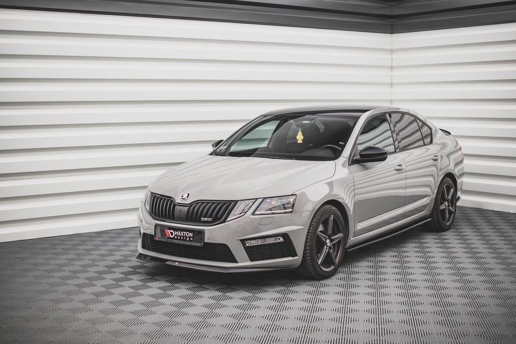 Prelungire splitter bara fata Skoda Octavia RS Mk3 Facelift 2016-2019 v15 - Maxton Design