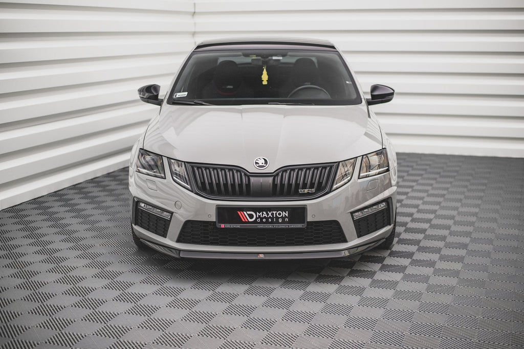 Prelungire splitter bara fata Skoda Octavia RS Mk3 Facelift 2016-2019 v15 - Maxton Design