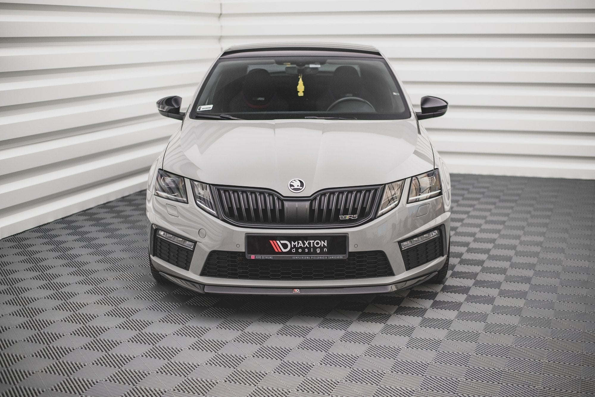 Prelungire splitter bara fata Skoda Octavia RS Mk3 Facelift 2016-2019 v15 - Maxton Design