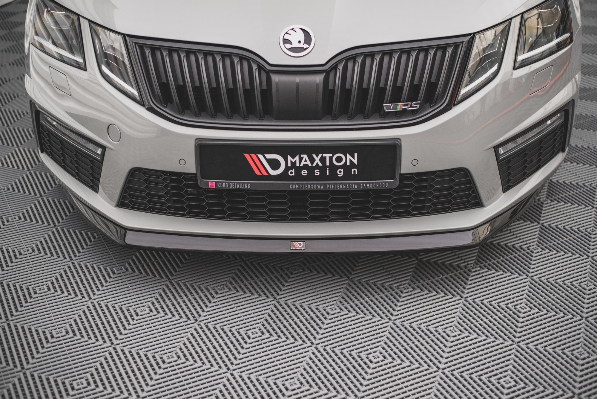 Prelungire splitter bara fata Skoda Octavia RS Mk3 Facelift 2016-2019 v15 - Maxton Design