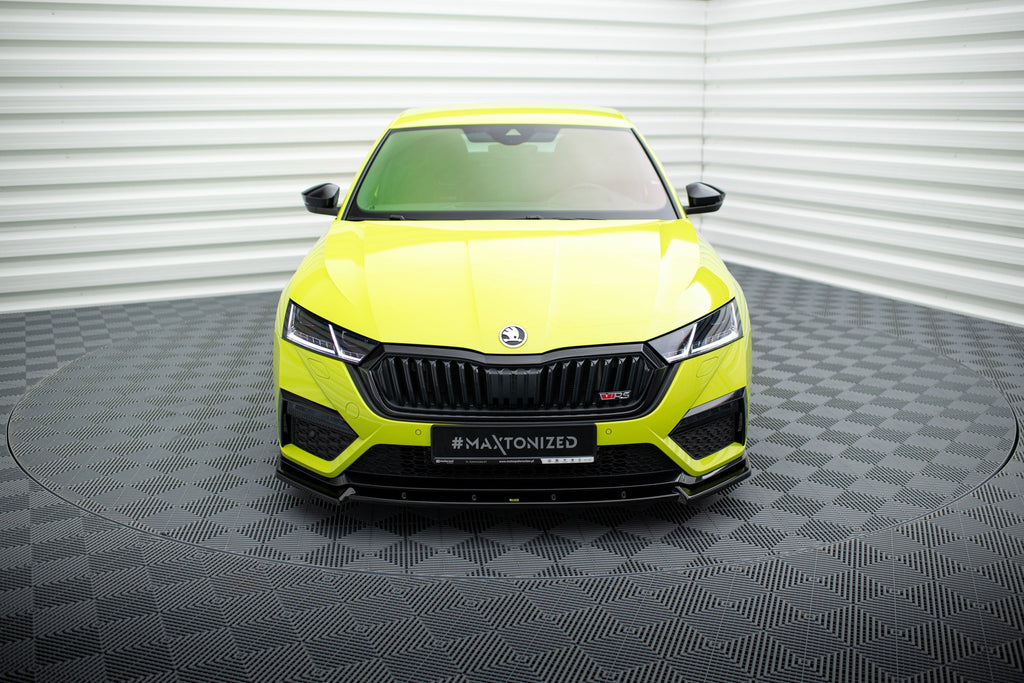 Prelungire splitter bara fata Skoda Octavia RS Mk4 2020- v10 - Maxton Design