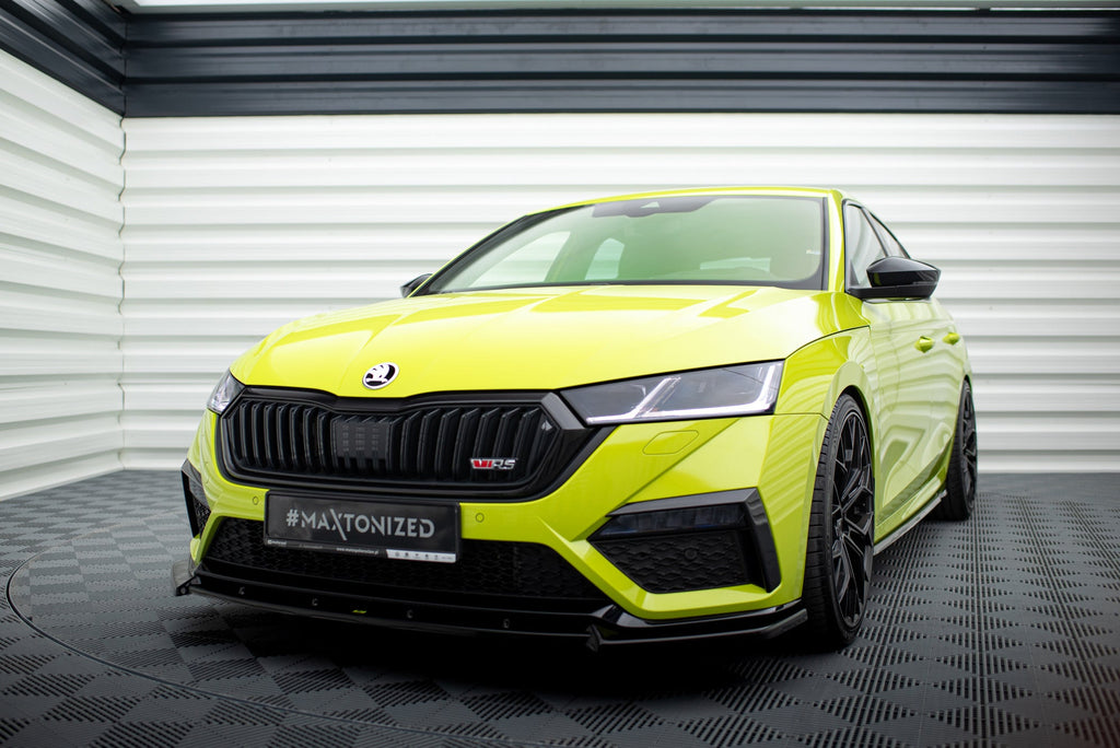 Prelungire splitter bara fata Skoda Octavia RS Mk4 2020- v10 - Maxton Design