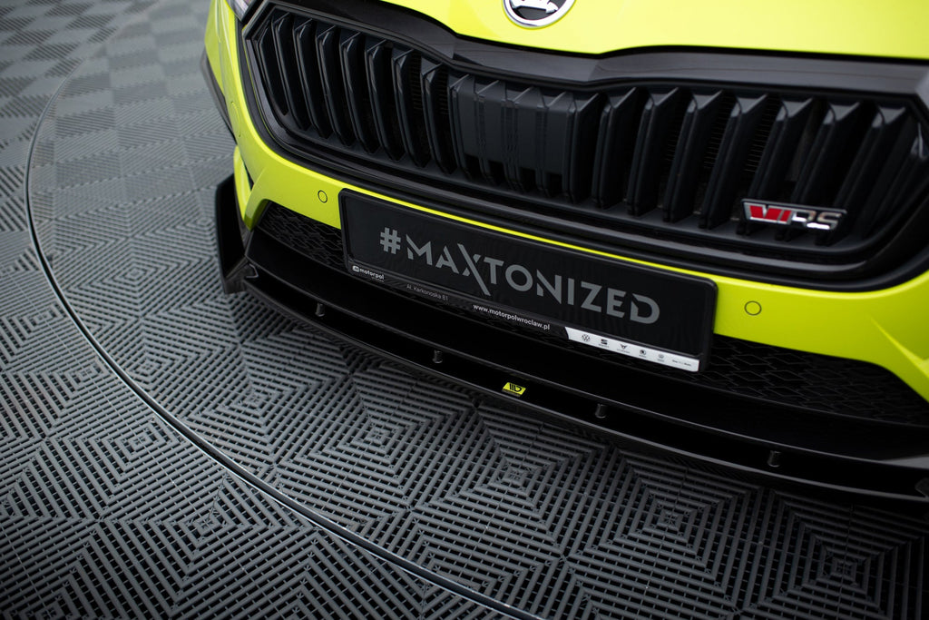 Prelungire splitter bara fata Skoda Octavia RS Mk4 2020- v10 - Maxton Design